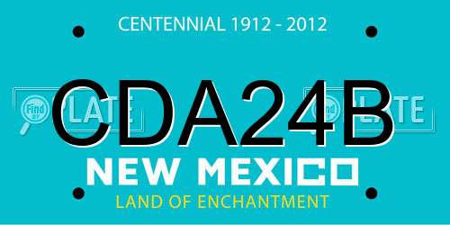 CDA24B New Mexico License Plate