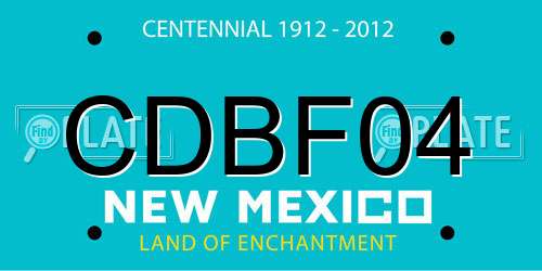 CDBF04 New Mexico License Plate