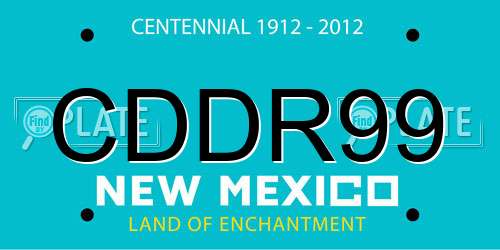 CDDR99 New Mexico License Plate
