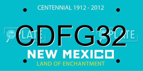 CDFG32 New Mexico License Plate