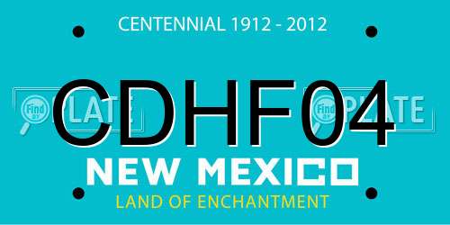 CDHF04 New Mexico License Plate