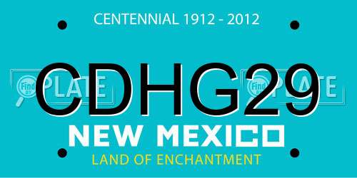 CDHG29 New Mexico License Plate