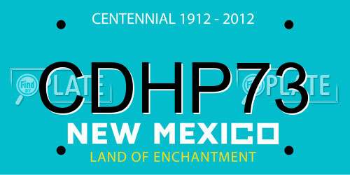 CDHP73 New Mexico License Plate
