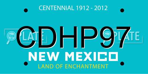 CDHP97 New Mexico License Plate