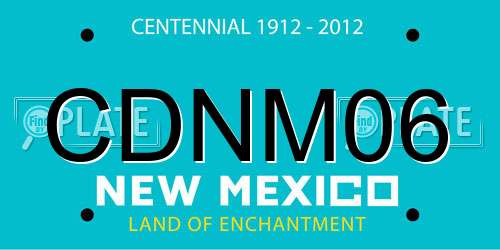 CDNM06 New Mexico License Plate
