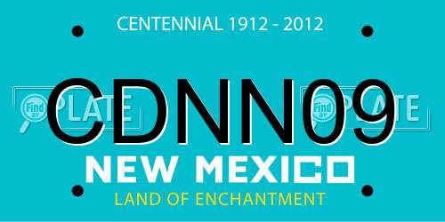 CDNN09 New Mexico License Plate