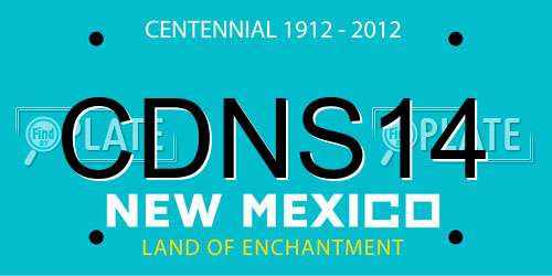 CDNS14 New Mexico License Plate