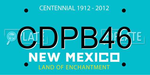 CDPB46 New Mexico License Plate