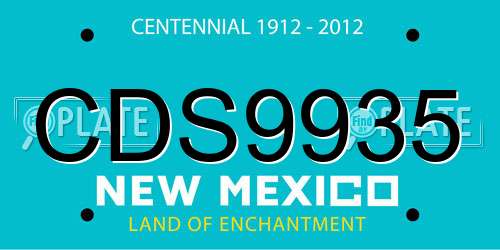 CDS9935 New Mexico License Plate