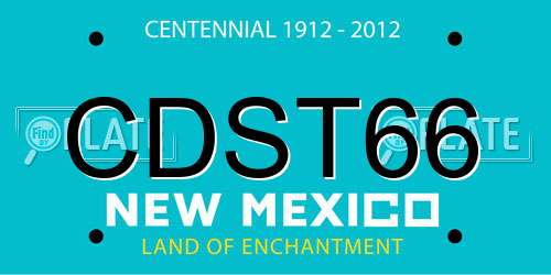 CDST66 New Mexico License Plate