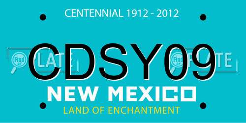 CDSY09 New Mexico License Plate