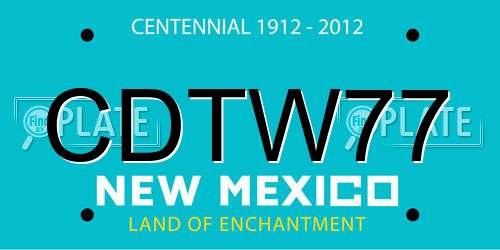 CDTW77 New Mexico License Plate