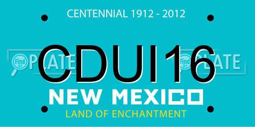 CDUI16 New Mexico License Plate