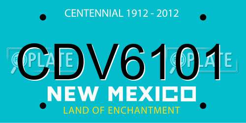 CDV6101 New Mexico License Plate