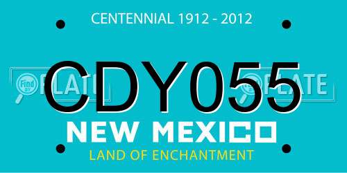 CDY055 New Mexico License Plate
