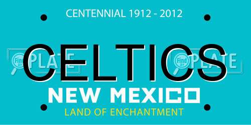 CELTICS New Mexico License Plate