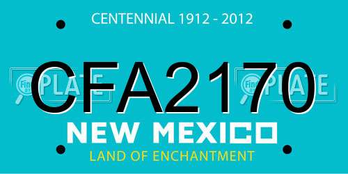 CFA2170 New Mexico License Plate