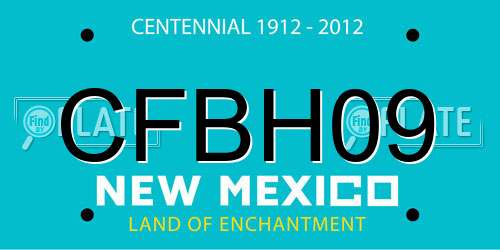 CFBH09 New Mexico License Plate