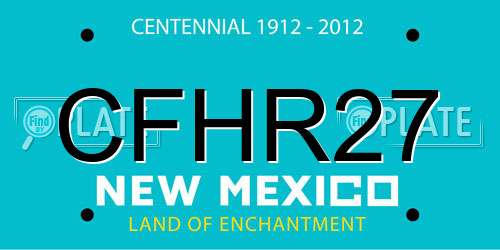 CFHR27 New Mexico License Plate