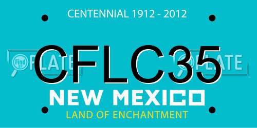 CFLC35 New Mexico License Plate