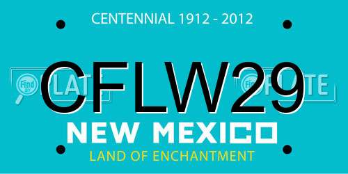 CFLW29 New Mexico License Plate