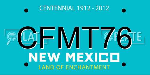 CFMT76 New Mexico License Plate