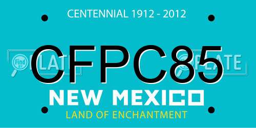 CFPC85 New Mexico License Plate