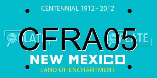 CFRA05 New Mexico License Plate