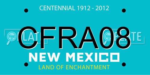 CFRA08 New Mexico License Plate