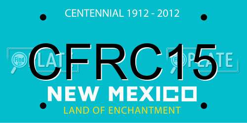 CFRC15 New Mexico License Plate