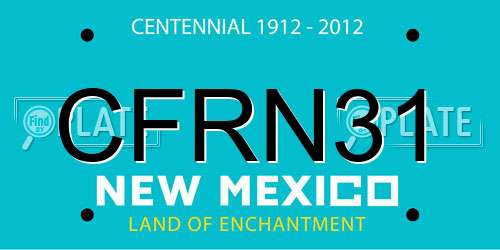 CFRN31 New Mexico License Plate