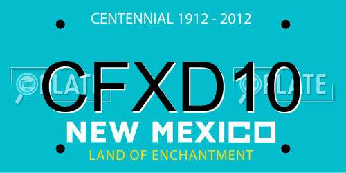 CFXD10 New Mexico License Plate