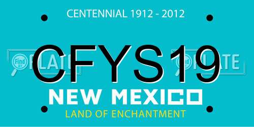 CFYS19 New Mexico License Plate