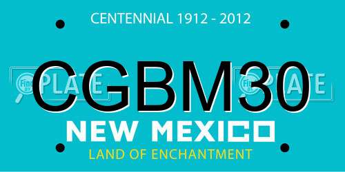 CGBM30 New Mexico License Plate