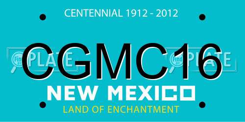 CGMC16 New Mexico License Plate