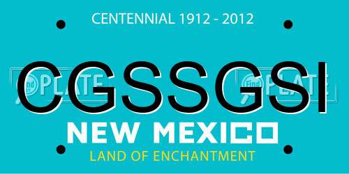CGSSGSI New Mexico License Plate