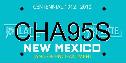 CHA95S New Mexico License Plate