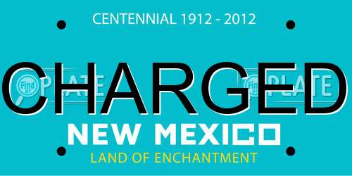 CHARGED New Mexico License Plate
