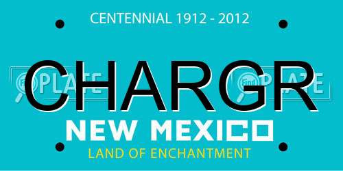 CHARGR New Mexico License Plate