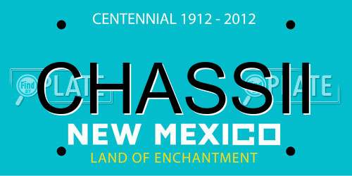 CHASSII New Mexico License Plate