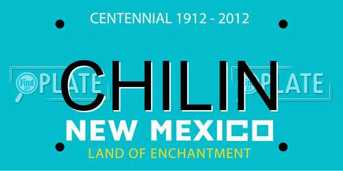 CHILIN New Mexico License Plate