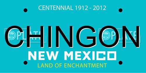 CHINGON New Mexico License Plate