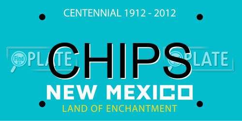 CHIPS New Mexico License Plate
