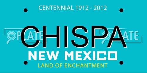 CHISPA New Mexico License Plate