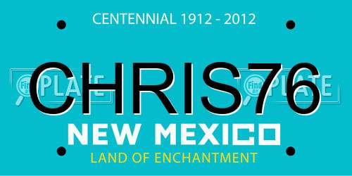 CHRIS76 New Mexico License Plate