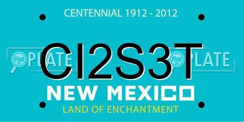 CI2S3T New Mexico License Plate