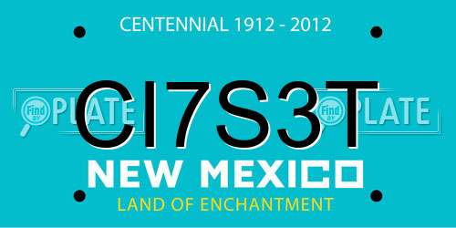 CI7S3T New Mexico License Plate