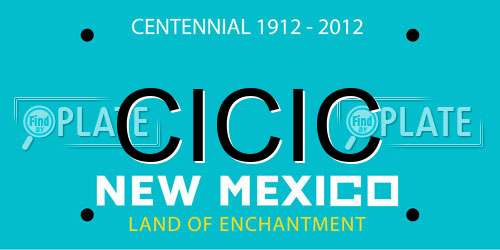 CICIC New Mexico License Plate