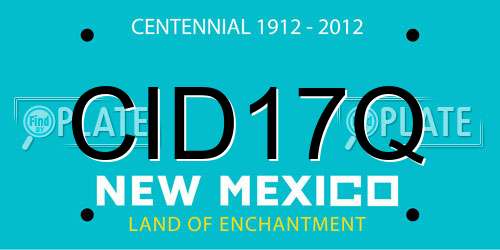 CID17Q New Mexico License Plate