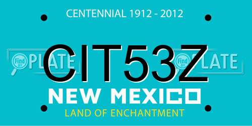 CIT53Z New Mexico License Plate